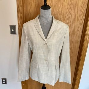 Anne Klein Women’s Cream Two Button Blazer Size 12